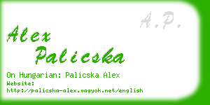 alex palicska business card